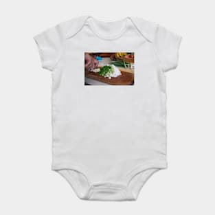 ali onions and chives Baby Bodysuit